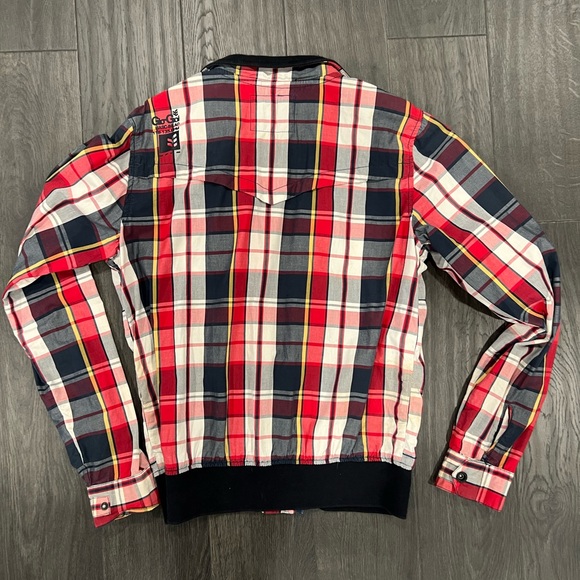 Gio-Goi Mens small checkered thin lightweight checkered jacket - Picture 3 of 12